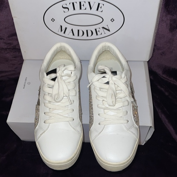 Steve Madden Star Rhinestone Sneakers - Picture 2 of 9